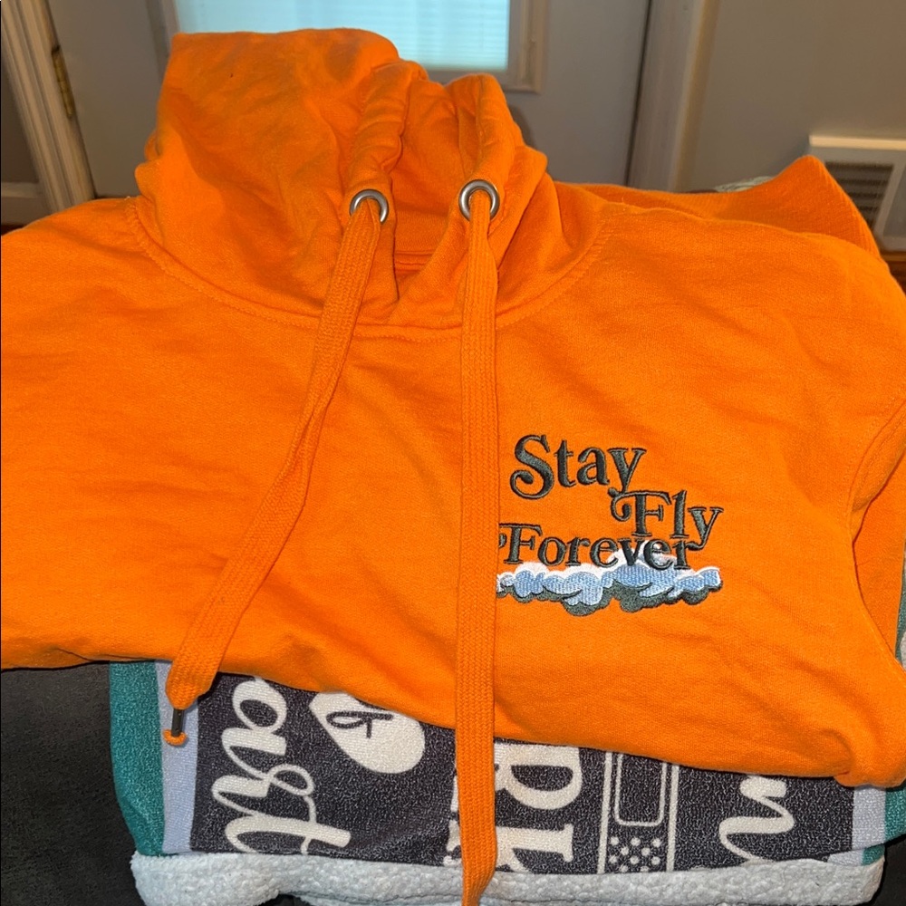Orange Graphic Hoodie